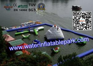 Wholesale Cool Inflatable Floating Water Park for Lake , Promotion Family Resort With Waterpark from china suppliers