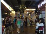 Black antler chandelier Lighting With Lampshade For Coffee Bar Restaurant (WH-AC