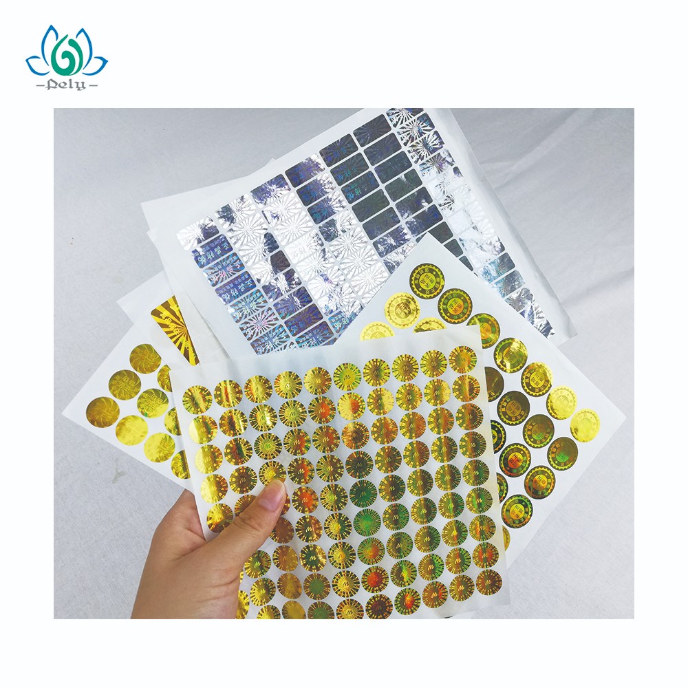 UV Printing Tamper Evident Security Labels , Hologram Stickers For Certificates