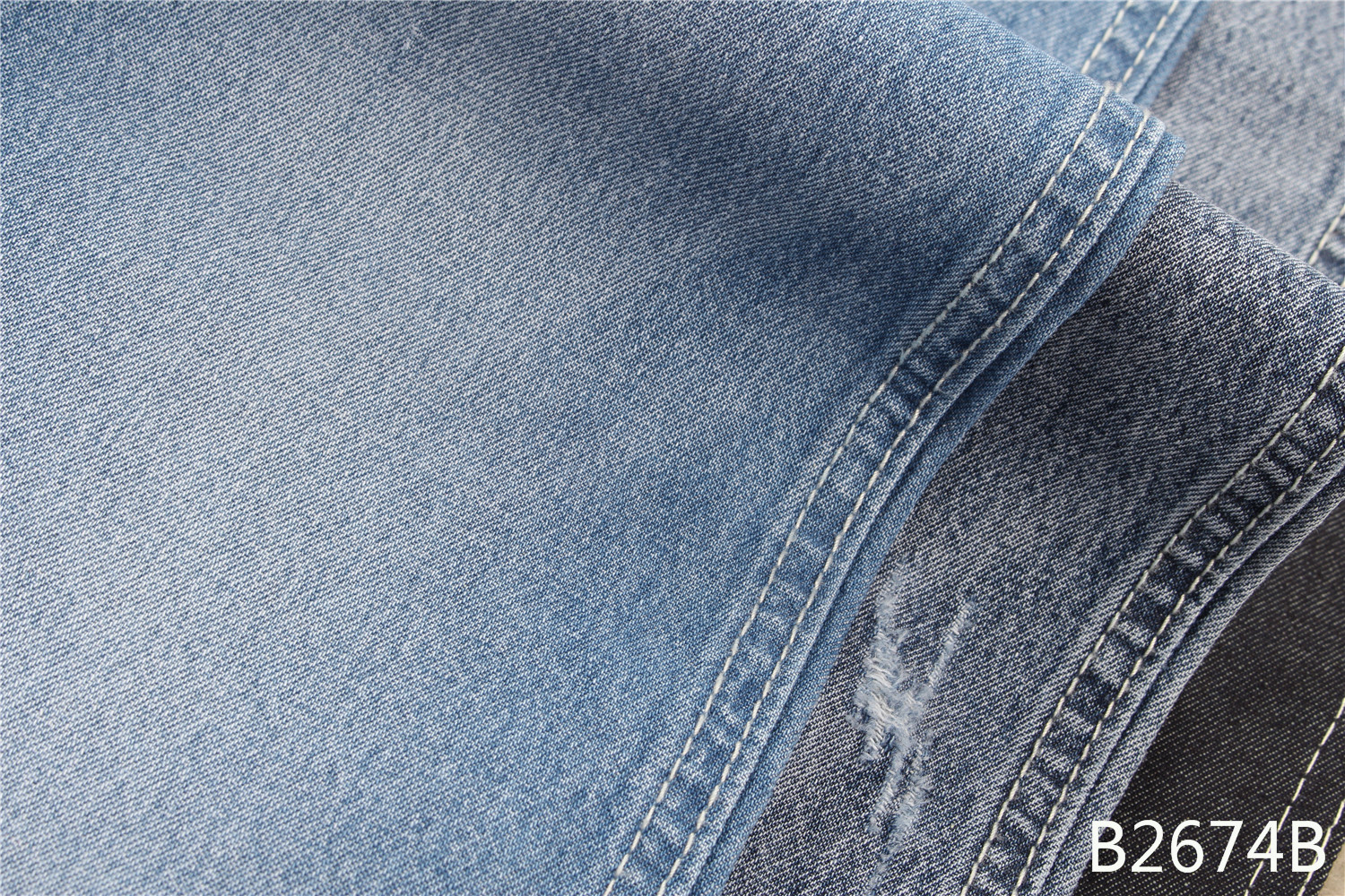 Light Weight 62 Inch 7.5Oz 100 Cotton Denim Fabric