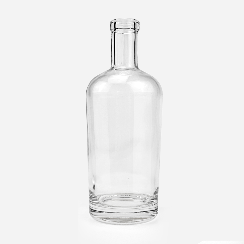 Customized Hot Stamping Label Whiskey Bottle in 500ml 750ml Size with Thick Bottom