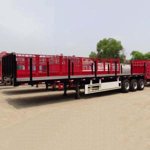 Wholesale Log Transport CIMC Tri Axle Timber Flatbed Trailer from china suppliers