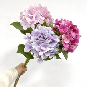 Wholesale Hydrangea Artificial Flower Bouquet Beautiful Wedding Decor Variety Hydrangea Multiple Color from china suppliers