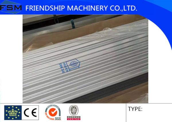 Corrugated Wave Hot Dipped Galvanized Steel Sheet , Corrugated Steel Sheet 800mm