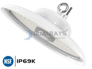 Wholesale UFO High Bay Light IP69K IK10 150W 140LPW Food Factory Supermarket from china suppliers