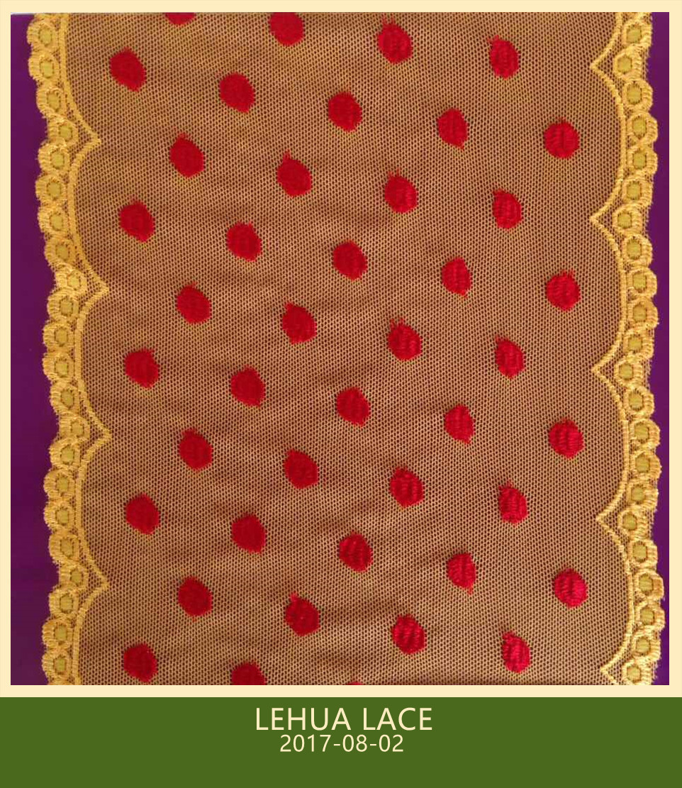 Hot Selling and nice quality Nylon Spandex Stretchy Brazil Lace from China
