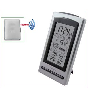Wholesale Wireless Weather Station Digital Indoor/Outdoor Thermometer Hygrometer Temperature Humidity Meter Date Alarm ClockMS1066 from china suppliers