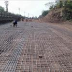 Highways and Railways 100kn Steel Plastic Geogrid Road Surface Resistance