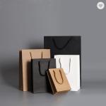 Custom Takeaway Paper Bags Or Food Delivery Black White Brown