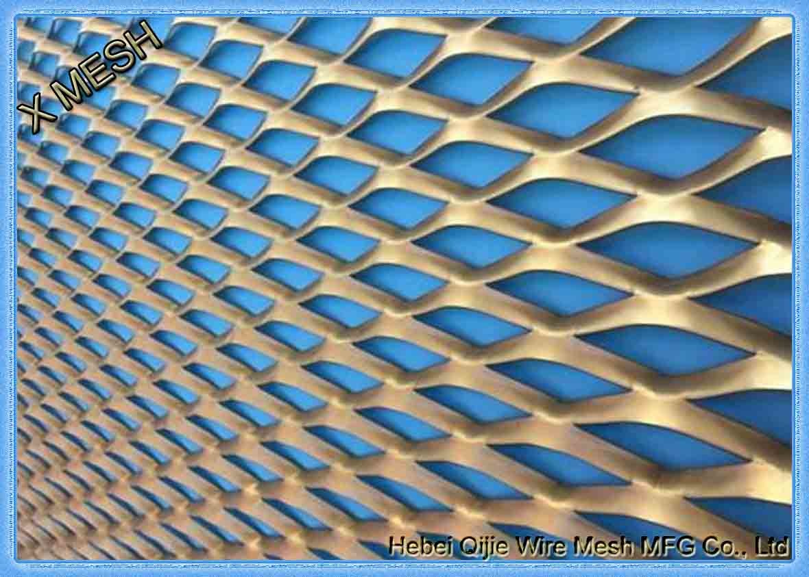 Light Colour Stainless Steel Expanded Metal Grating Fit Engineering Projects