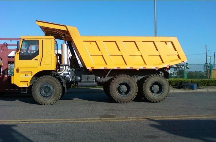 Rated load 55 tons Off road Mining Dump Truck Tipper 309kW engine power with 30m3 body cargo Volume
