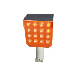 Wholesale Good Visible 160mm 8000mcd Solar Powered LED Flashing Lights Orange from china suppliers