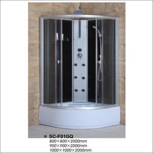 Wholesale Tempered Glass Bathroom Shower Cubicles Multi Functional With Shower Seat from china suppliers