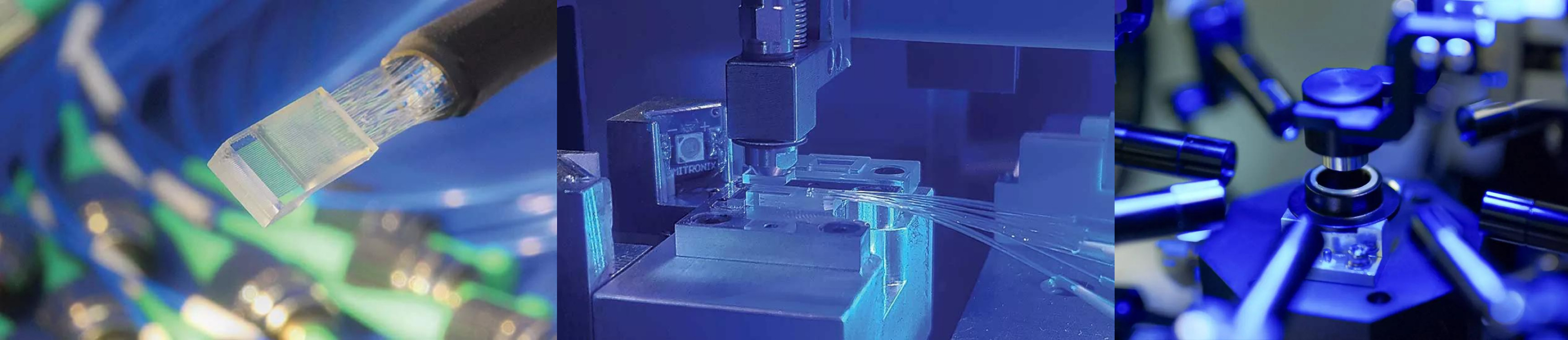 UV LED curing system in optical and photonics industry application