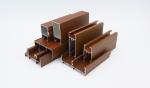 Anodized Wood Finish Aluminium Profiles For Windows Doors 25 Series