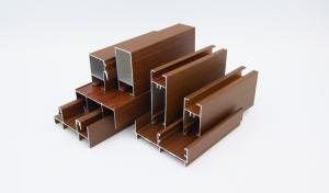 Wholesale Anodized Wood Finish Aluminium Profiles For Windows Doors 25 Series from china suppliers