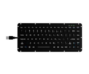 Wholesale IP65 Silicone Rugged Keyboard Carbon On Gold Key Switch Technology With Backlight from china suppliers