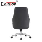 Mid Back Swivel Executive Office Leather Chair For Office Furniture Leather Club