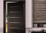 Laminate Coated Wood Composite Door , MDF Interior Wood Doors With Customized