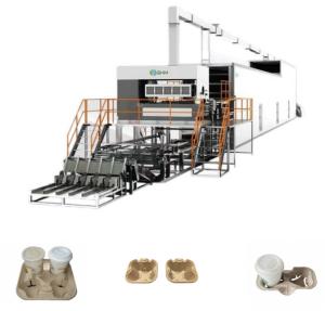 Wholesale Disposable Paper Coffee Cup Tray Machine Rotary Pulp Molding Machine from china suppliers