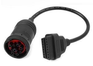 Wholesale J1939 Deutsch 9-Pin Female to J1962 OBD2 OBD II Female CAN Bus Cable from china suppliers