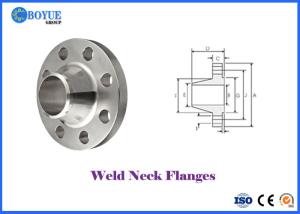 Wholesale MONEL 400 Weld Neck Pipe Flanges , ASME B16.5 RF FF RTJ Weld Neck Flange from china suppliers