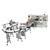 Ldpe 90 Packs / Min Facial Tissue Wrapping Machine 380v For Toilet Paper