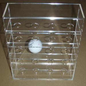 Wholesale Acrylic Clear Golf Ball Display Case Counter top Plexiglass Ball Holder Riser from china suppliers