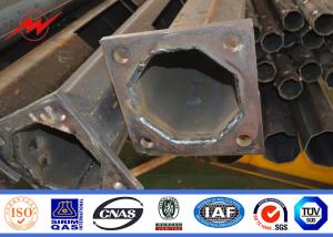 Wholesale Hot Dip Galvanization 12m Q235 Street Light Poles 2 Cross Arms 160 Km / Hour from china suppliers