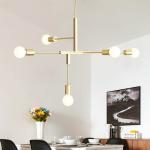 Industrial Light Modern Loft Ceiling Gold Black Chandelier Lamp Cliff Suspension