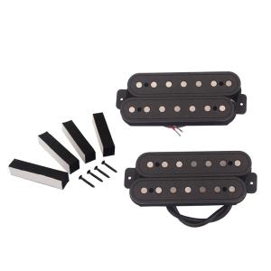 Wholesale Alnico V 7 Strings Humbucker pickups Double Coil Pickup set carbon steel Black Vintage electric guitar from china suppliers