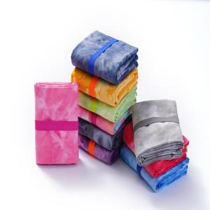 Wholesale Customized Absorb Water Soft Quick Drying Microfiber Double Dyeing Sports Towel for Adult 80*160 from china suppliers