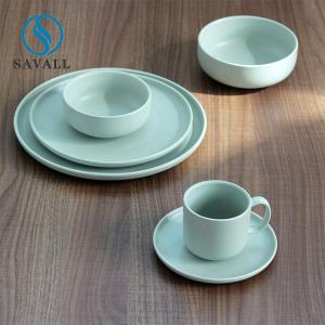 Wholesale Green Minimalist Colored Porcelain Dinnerware 6pcs Unbreakable Porcelain Dinnerware from china suppliers