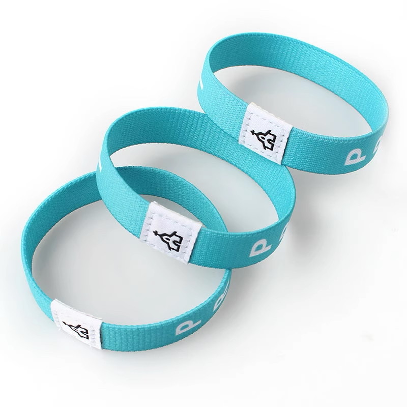 Fabric Stretch Daily Bible Verse Bracelets With NFC RFID Fabric Elastic Wristbands
