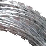 Large Stock Galvanized Razor Barbed Wire for Pakistan Silver Security Free