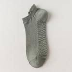 Custom Mens Cotton Solid Ankle Short Low Cut Socks With Tab