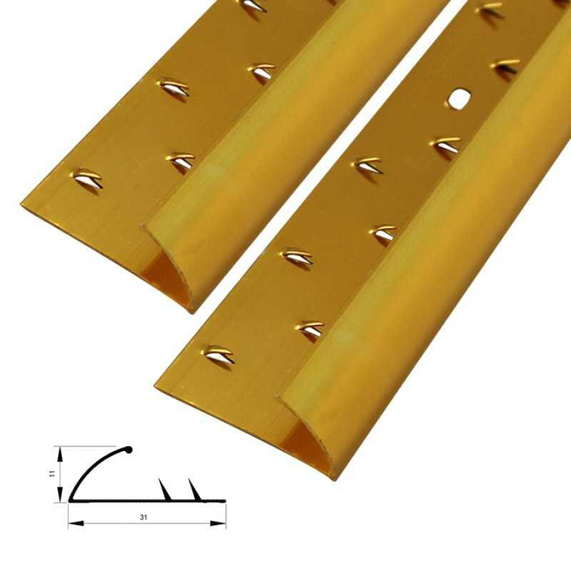 Aluminum Metal Carpet Edge Trim 10mm Transition Strip Door Threshold