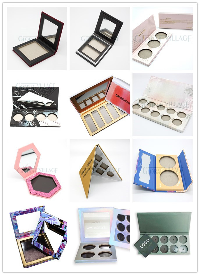 Black Notebook Empty Eyeshadow Palette Box Packaging Eco Friendly