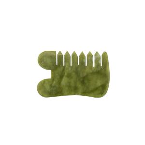 Wholesale Darken Green Jade Massaging Comb Scraping Gua Sha from china suppliers