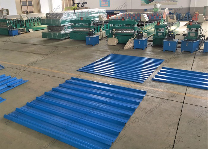 Automatic 50Hz Double Layer Forming Machine Cr12 Steel Sheet Making Machine PLC