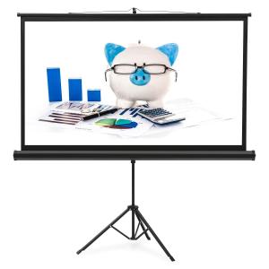 Wholesale Outdoor 70&quot;X70&quot; Portable Tripod Projection Screen Matte White Fabric Metal Housing from china suppliers