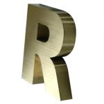 Stainless Steel 3D Metal Letter Sign for Minjiang Snow Custom Store Non