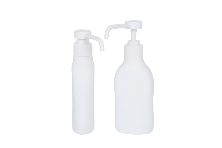 200ml HDPE Round shape Shampoo / Lotion Pump Bottle Health Care Packaging UKH14