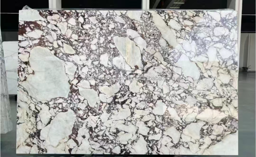 Natural Italian Calacatta Viola Marble Slabs for Modern Kitchen Countertop and Indoor Wall