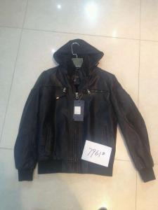 Wholesale 7961 Men's black pu fashion jacket coat stock from china suppliers