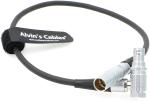 RED Power Extension Cable 6 Pin Right Angle Female to 6 Pin Male