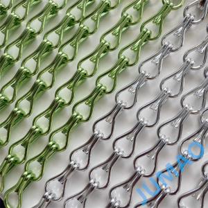 Wholesale Restaurants Design Anodised Metal Chain Link Curtains 9x16mm from china suppliers