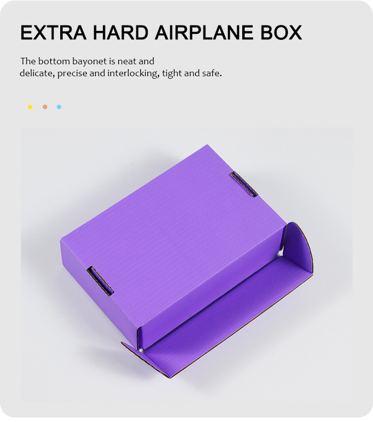 Color Airplane Box Purple Can Be Printed Packing Special Wear Armor Special