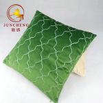 Wholesale solid velvet fabric cushion home decoration velvet quilted cushion