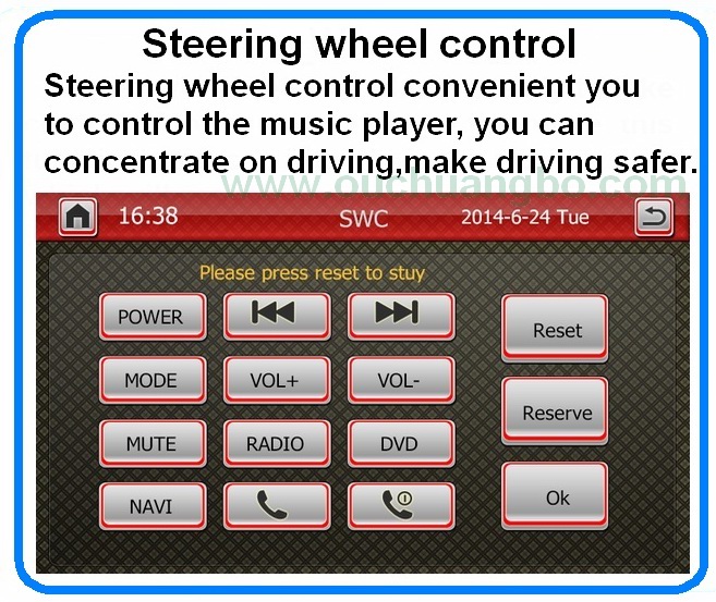 Ouchaungbo Car DVD Video Player GPS Navigation for Volkswagen Tiguan 2007-2012 USB iPod AUX OCB-9802